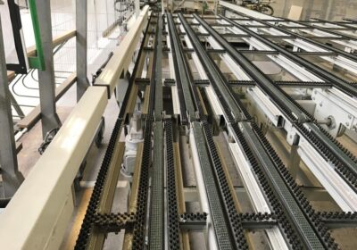 Recent production line for PVC windows